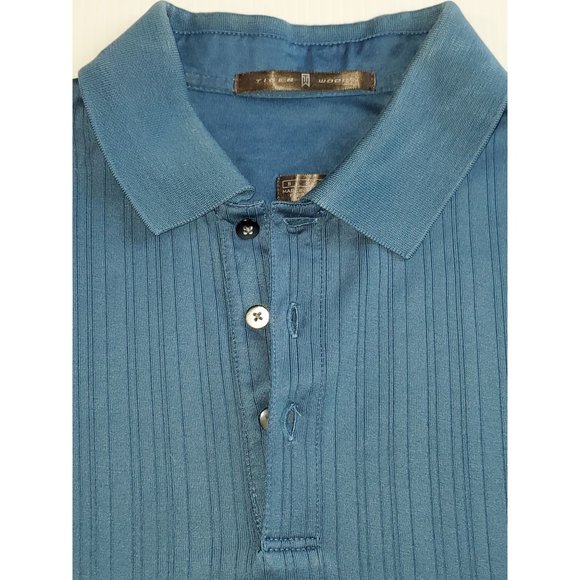 Mens Nike Tiger Woods Short Sleeve Golf Polo Shirt Striped Size Small 1309 - Picture 4 of 8